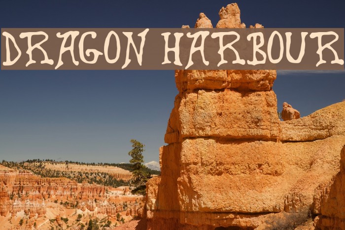 Dragon Harbour Schriftart examples