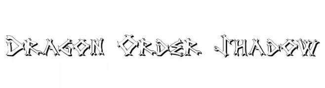 Dragon Order Shadow  Frei Schriftart Herunterladen