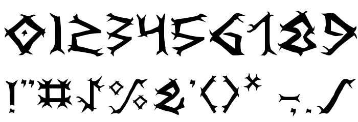 Dragon Order Schriftart Anderer Schreiben