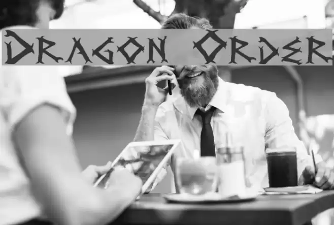 Dragon Order Schriftart examples