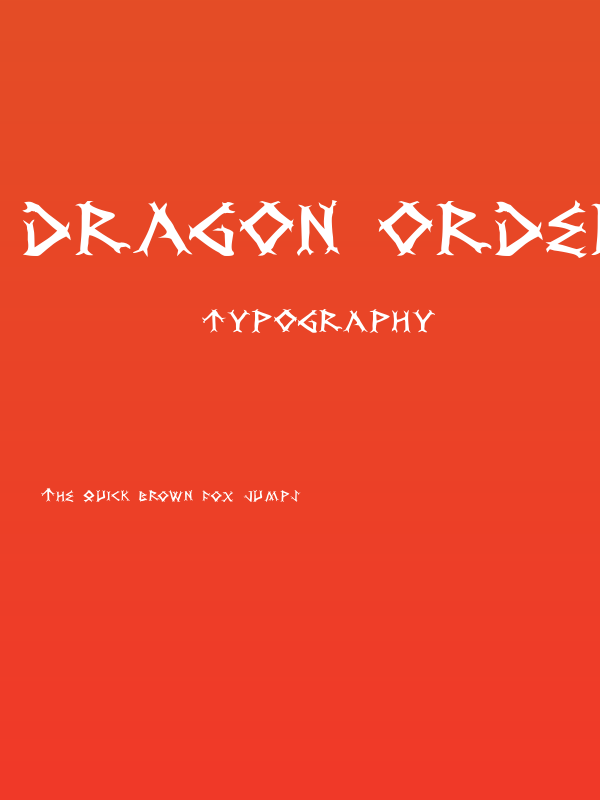 Dragon Order Poster