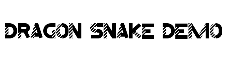 Dragon Snake Demo  Free Fonts Download