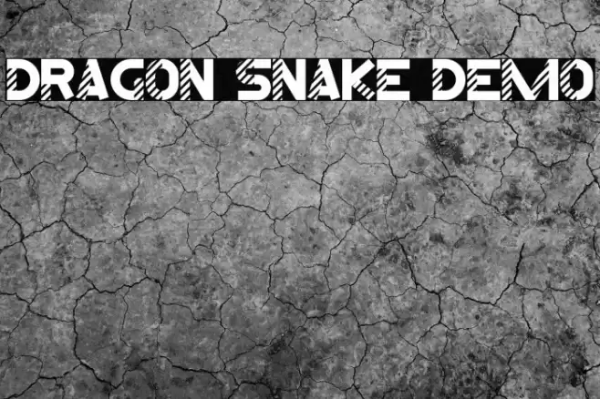 Dragon Snake Demo フォント examples