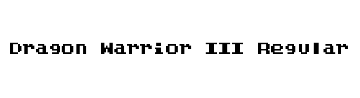 Dragon Warrior III Regular  नि: शुल्क फ़ॉन्ट्स डाउनलोड