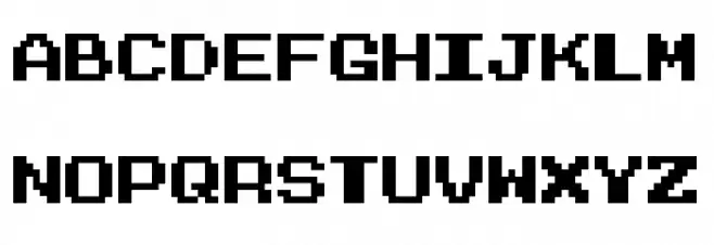 Dragon Warrior III Regular Шрифта ВЕРХНИЙ