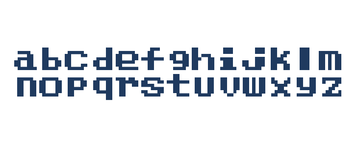 Dragon Warrior III Regular Lowercase