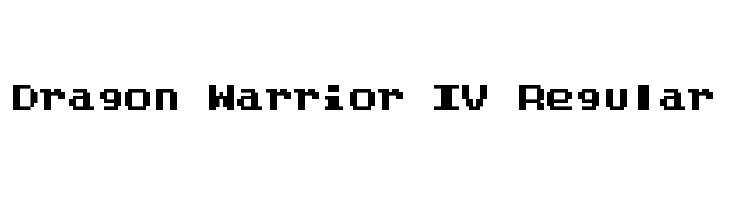 Dragon Warrior IV Regular  免费字体下载