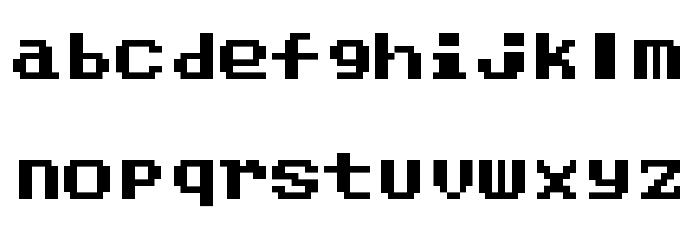 Dragon Warrior IV Regular Font LOWERCASE