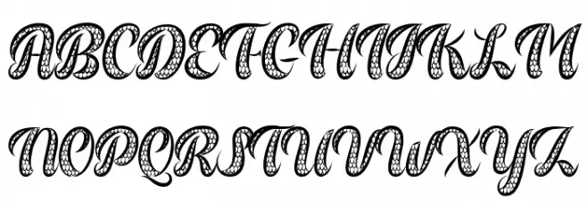 Dragon Wings Font UPPERCASE