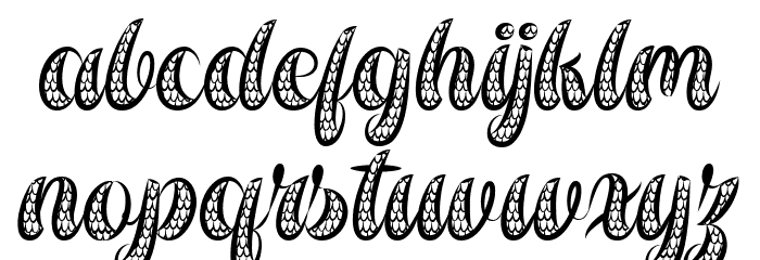 Dragon Wings Font LOWERCASE