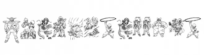Dragon ball tfb  تنزيل الخطوط