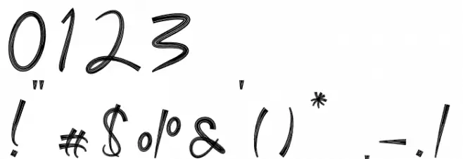 Dragon Font OTHER CHARS