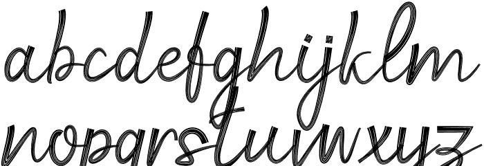 Dragon Schriftart Kleinbuchstaben