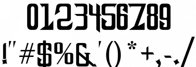 DragonForcE Font OTHER CHARS