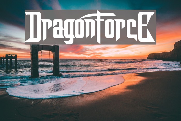 DragonForcE Font examples