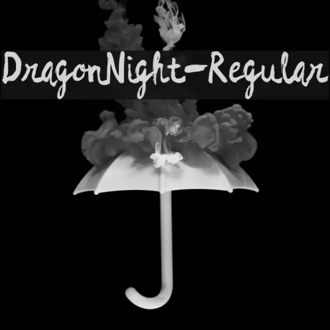 DragonNight-Regular Font examples