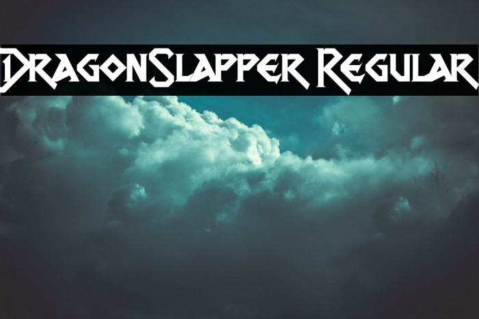 DragonSlapper Regular Font examples