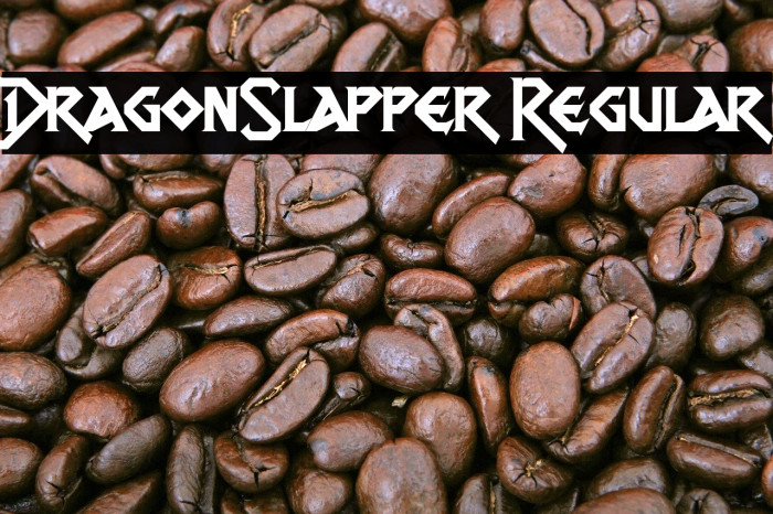 DragonSlapper Regular Font examples