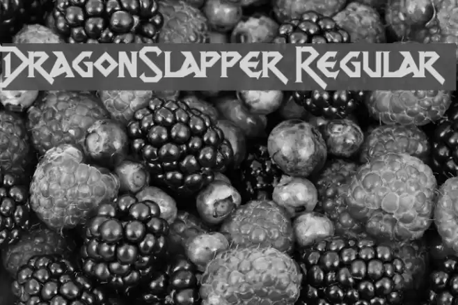 DragonSlapper Regular Schriftart examples