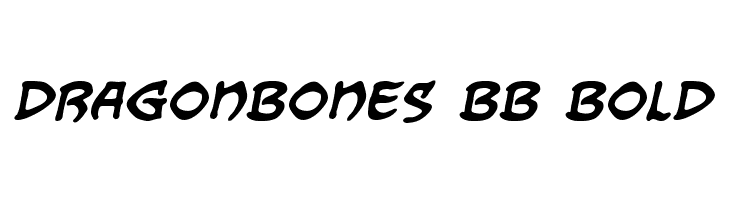 Dragonbones BB Bold  Free Fonts Download