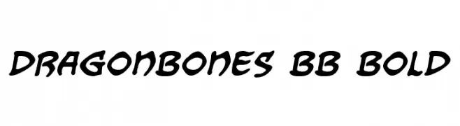 Dragonbones BB Bold  Frei Schriftart Herunterladen