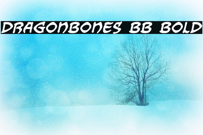 Dragonbones BB Bold Font examples