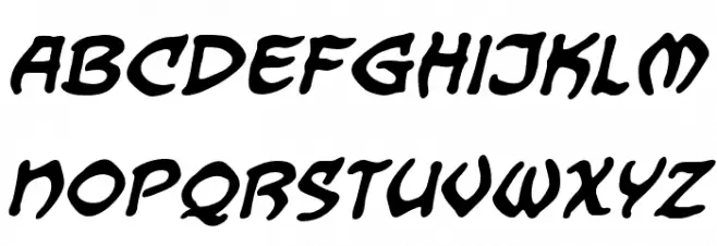 Dragonbones BB Bold Schriftart Kleinbuchstaben