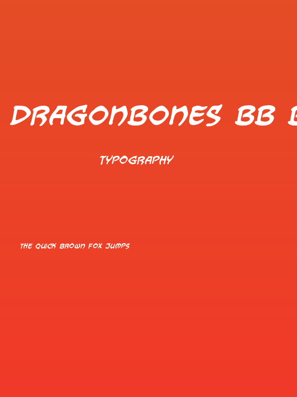 Dragonbones BB Bold Poster