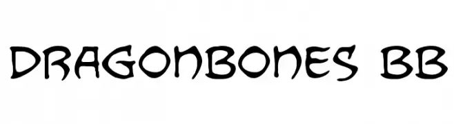 Dragonbones BB  Скачать бесплатные шрифты