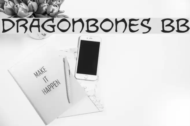 Dragonbones BB Schriftart examples