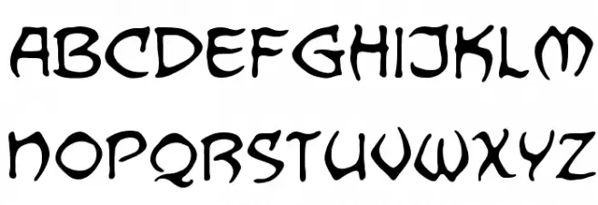 Dragonbones BB Schriftart Kleinbuchstaben