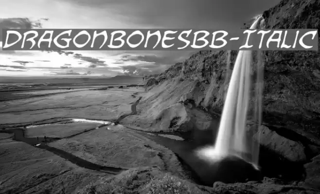 DragonbonesBB-Italic Font examples