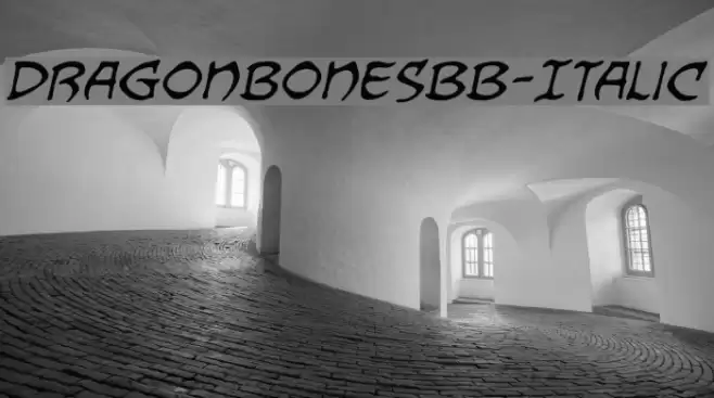 DragonbonesBB-Italic Font examples