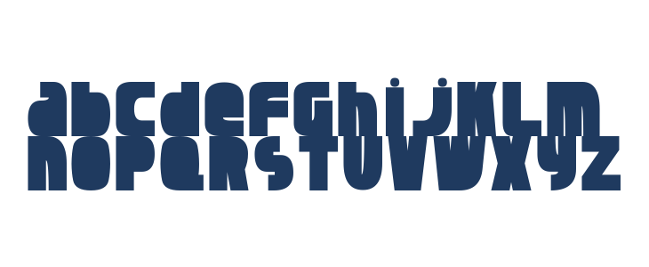 Dragonfly Bold Lowercase