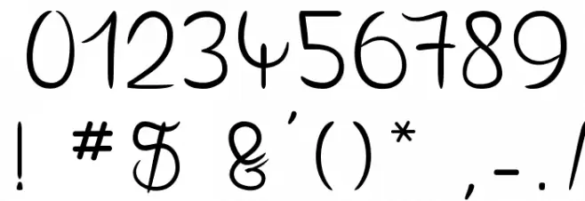 Dragonfly On My Nose Font OTHER CHARS