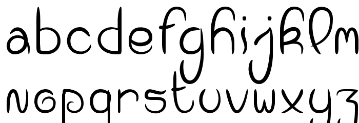 Dragonfly On My Nose Font LOWERCASE