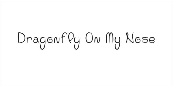 Dragonfly On My Nose Logo