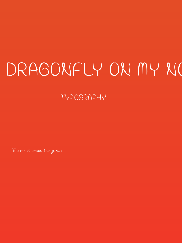 Dragonfly On My Nose Poster