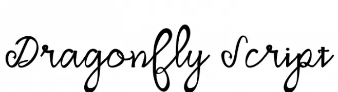 Dragonfly Script  नि: शुल्क फ़ॉन्ट्स डाउनलोड