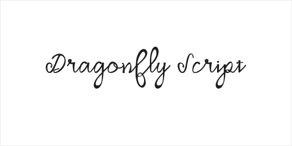 Dragonfly Script Logo