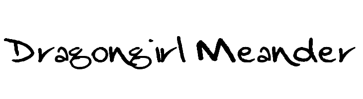Dragongirl Meander Font