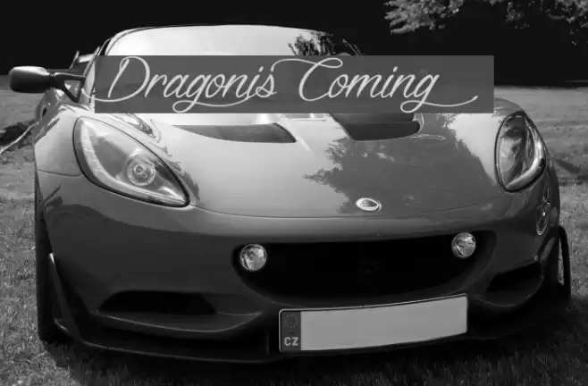 DragonisComing Font examples