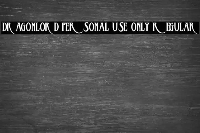 Dragonlord PERSONAL USE ONLY Regular Font examples