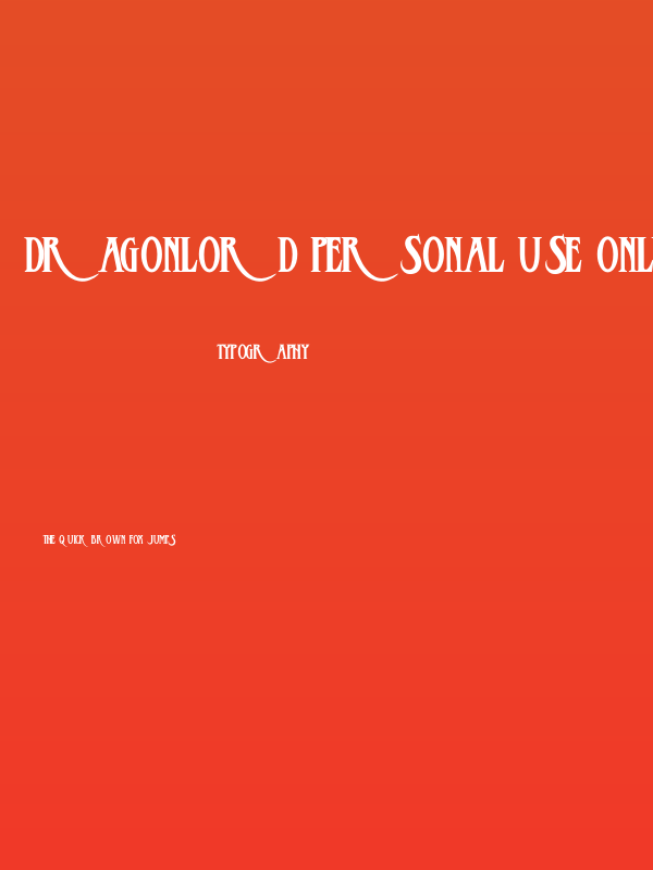 Dragonlord PERSONAL USE ONLY Regular Poster