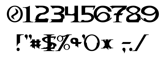 Dragonmaster Normal Font OTHER CHARS