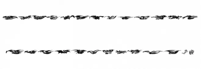 Dragons Tfb Caratteri MINUSCOLO