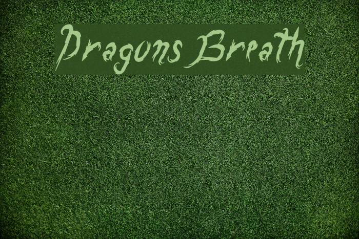 DragonsBreath Schriftart examples