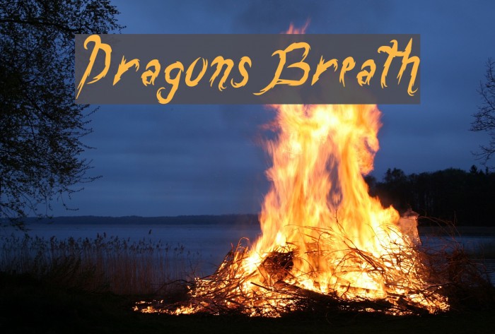 DragonsBreath Schriftart examples