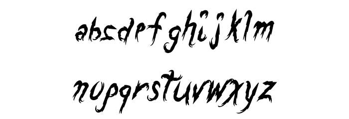 DragonsBreath Schriftart Kleinbuchstaben