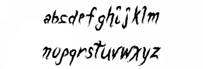 DragonsBreath Schriftart Kleinbuchstaben